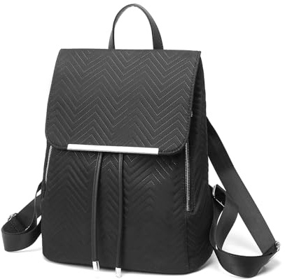 Miss Lulu Damen Rucksack Damen Cityrucksack Casual Daypacks Wasserdicht Schulrucksack mit Kordelzug Polyester Lightweight Medium