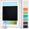 Plissee ohne Bohren klemmfix Schwarz 90x120cm Plisseerollo mit Klemmträger Blickdicht easyfix Jalousie Rollo für Fenster und Tür