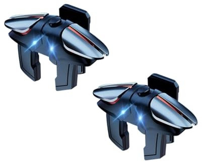 RuiJOTWAT Mobile Game Controller 4 Trigger Gamepad Mobile Game Buttons, Compatible With Android Ios