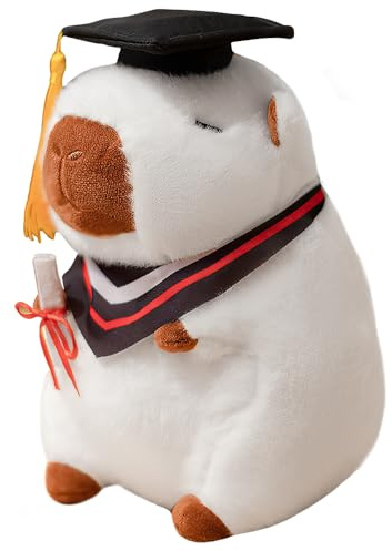 YANGUN Capibara Peluche Con Cappello Di Laurea, 23cm Peluche Capybara, Capybara Plush, Regalo Di Esame Superato, Regalo Di Maturità Per Bambini E Amici (Agriturismo)