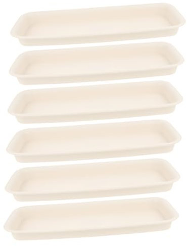 Toddmomy Paquete de 6 Bandejas de Plástico para Macetas Paleta Base Resistente para Plantas, Adecuado para Fiesta Verano y Proteger Suelos y Muebles