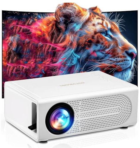 Smart Beamer,Mini Projektor HD 1080P Unterstützt,Heimkino Video Projector Kompatibel mit TV Stick/HDMI/Smartphone/Spielkonsole/USB