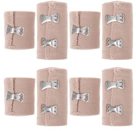 LOORGVEL 8Pcs Medical Elastic Bandages High Stretch Sports Injury Wraps for Pressure Fixation and First Aid Wide Strapping for Elbows Ankles Wrists