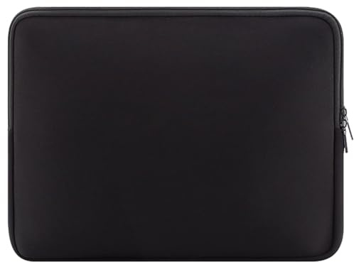 Custodia-borsa per laptop in neoprene con cerniera，29.5×19.5×1.5cm，Compatible with iPad Pro 11/Surface Go 4/Galaxy Tab S9 FE 10-11 inch Tablets & Slim 2-in-1 Laptops，Nero
