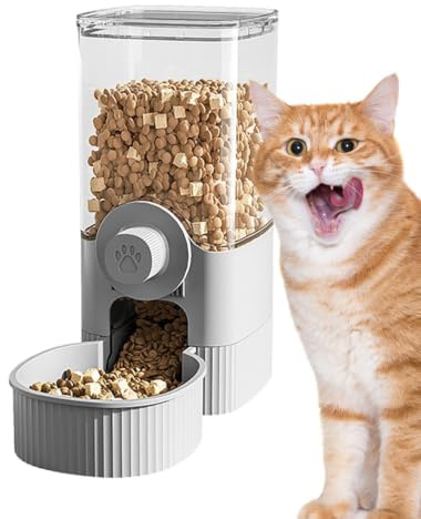 Kattmatautomat husdjursmat och vatten – automat automatisk | Hångdispenser, stor kapacitet, automatisk kattmatdispenser för hundar och katter