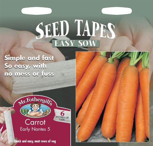 Mr Fothergills - Pictorial Packet - Vegetable - Carrot - Early Nantes Seed Tapes