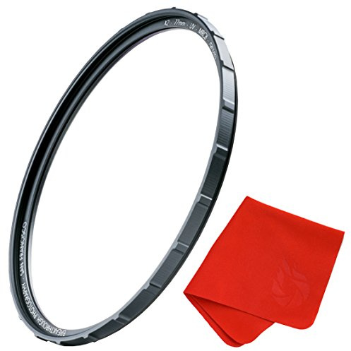 Breakthrough 72mm X2 UV Filter | Paño para lentes – MRC8, marco de tracción, revestimientos Nanotec, sellado a la intemperie Breakthrough Photography