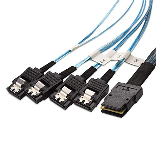 Cable Matters Cavo interno da Mini SAS a SATA da 1 m (da SFF-8087 a SATA Forward Breakout)