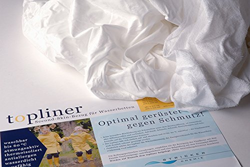 Stricker Chemie Wasserbetten Topliner - Schutzbezug für Wasserkerne, Topliner 180 x 220 cm