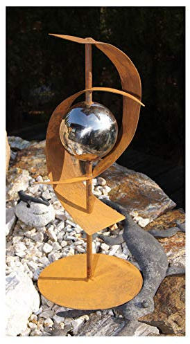 JH-Metalldesign Skulptur Futura Edelrost Rost Metall Gartendeko auch für Säule