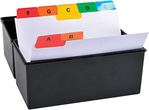 Exacompta 13996e paket med 25 kontakter separationsblad identifierade Z med registreringskort 8,8 x 10,5 cm vit