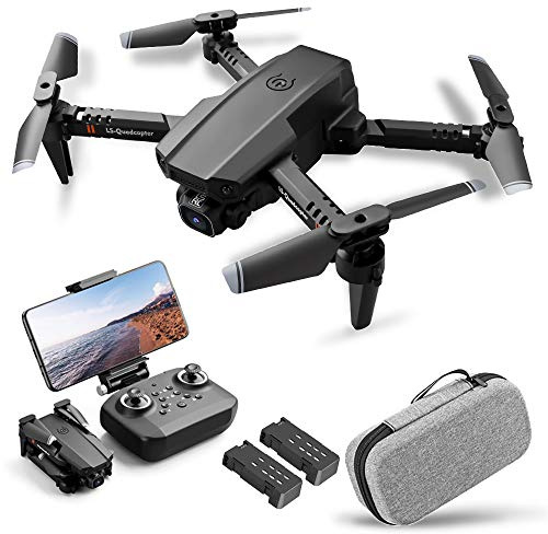 Drone avec appareil photo 1080p - Capteur de gravité - Mode ’headless’ - quadrirotor télécommandé pour adultes et enfants