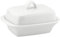 Apollo - Burriera in ceramica con coperchio, colore: Bianco