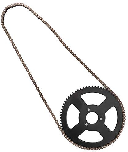 Rear Chains Sprocket, 25H Chain, 144 Links Sprocket, 2 Stroke Shaft Steel Alloy Motorbike Driving Chain for Electric Mini Moto Pocket Bike ATV Quad