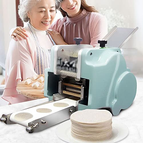 QJJML Automatic Dumpling Wrapper Maker, Commercial Pasta Machine, Dumpling Skin Wonton Dough Processing Tool for Restaurant Kitchen Household, 40 Pcs/Min,3.15 (80 mm) Mold