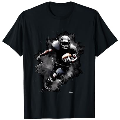AMERICAN FOOTBALL SPIELER LÄUFT MIT DEM BALL ZUM TOUCHDOWN T-Shirt