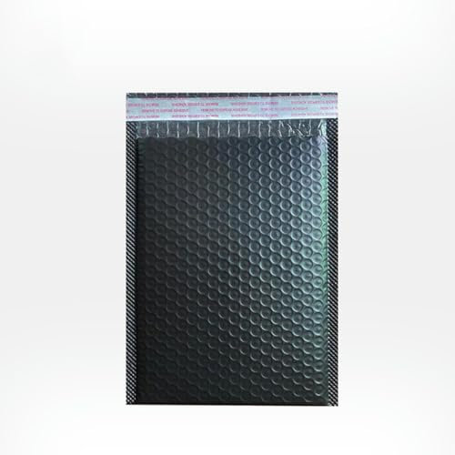 10 Stück Luftpolstertaschen, selbstdichtende Verpackungen, Luftpolstertaschen, Kleinunternehmen, gepolsterte Umschläge, Schmuck, Versandtaschen, Schwarz, 11 x 13 cm