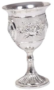 LABRIMP Calice Lega Di Zinco Con Design Intagliato Bicchiere Elegante Per Vino e Liquori Per Feste e Eventi Casa Argento Bicchiere Infrangibile Per Bevande Calde e Fredde
