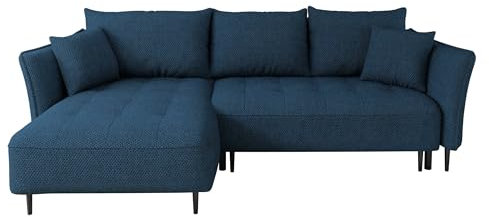 Mirjan24 Ecksofa mit Schlaffunktion und Bettkasten Betresa, L-Form Sofa, Eckcouch, Polstersofa, Polstergarnitur, Wohnlandschaft (Onega 10, Seite: Links)