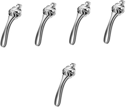 ULTECHNOVO 5 Piezas Clip De Castaño Decoración Cascanueces De Ardilla Herramienta De Galletas De Nuez Abridores Abridor De Piñones Galleta De Nuez Fácil Desgranadora Aleación De Zinc Silver