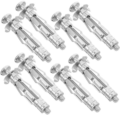Cabilock 30 Pezzi Bulloni Per Cartongesso in Acciaio Ancoraggi Di Cartongesso Ancore Ancoraggio Per Cartongesso Per Carichi Pesanti Fermo Fissaggio Vuoto Acciaio Galvanizzato Silver