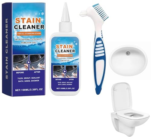Mould Remover Gel, Stain Removing Gel, New 100ml Grout Cleaner, Washing Machine Cleaner for Washing Grout, Tile, Refrigerator, Windows, Bathroom, Kitchen Sink Stain