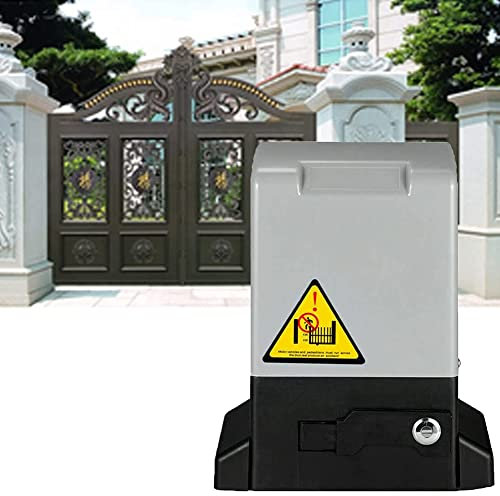 Motore elettrico per cancello scorrevole carrabile, apricancello scorrevole automatico con 2 telecomandi, kit completo per sistema di sicurezza hardware per operatore cancello, 750w, porta da 1200 kg.