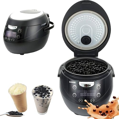 Máquina comercial inteligente for cocinar tapioca y hacer boba con distribución uniforme del calor, válvula antidesbordamiento y de alivio de presión, ideal for tiendas de té con leche, postres(8L)