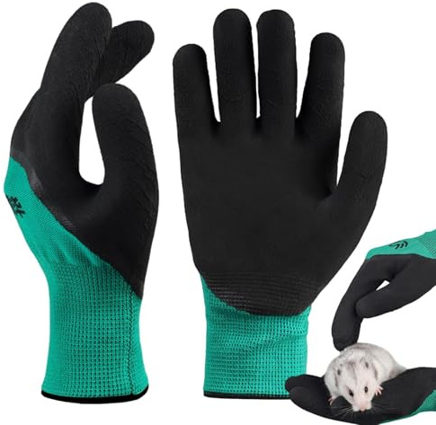 Bissfeste Handschuhe Für Den Umgang Mit Tieren, Anti-Biss Arbeitshandschuhe Für Hamster, Vogel, Schlange, Papageis, Kaninchen, Reptilien, Schutzhandschuhe Schnittfest, Dornenfeste Gartenhandschuhe