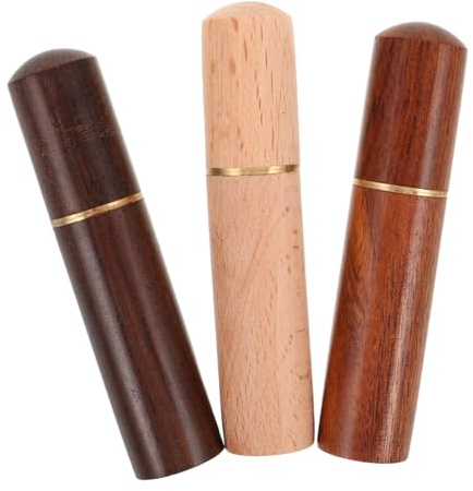 VALICLUD 3stücke Teiliges Holz Zahnstocherhalter Aus Rosenholz Weißem Holz Und Ebenholz Kompakte Tragetasche Eleganter Behälter Zur Aufbewahrung Von Zahnstochern Für Unterwegs Minimalistisc
