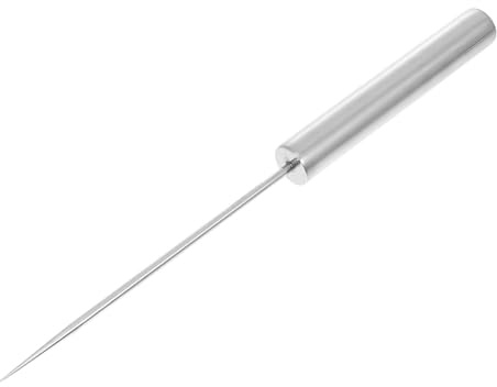 GANAZONO Punteruolo da Ghiaccio in Acciaio Inox, 1 Pezzo, Argento | Porta Frigorifero e Neve, Rimuove Ghiaccio e Si Ripone Facilità, Leggero da Trasportare