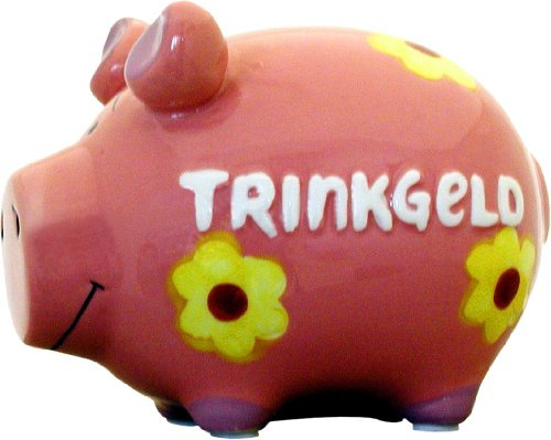 KCG Spardose Schwein Trinkgeld Keramik klein