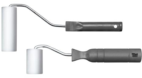 Marabu Set di rulli per Pittura, Set di 2 rulli in Schiuma da 5 cm e 10 cm, con Supporto in Metallo e Manico in plastica, per Stencil e Pittura, 0290000000002