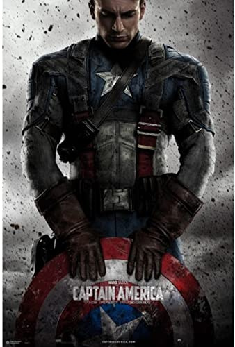 Grupo Erik Marvel Poster - Captain America Poster - Kunstdruck - Deko Wohnzimmer oder Deko Schlafzimmer - Kunstdruck - Deko Wohnzimmer - Größe : 61 x 91, 5 cm - Marvel Fanartikel - Offizielle Lizenz