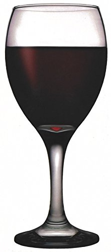 Set Of 6 Pasabahce Imperial Burgundy Wine Glasses Wine Goblets Red Wine Glasses Gift Boxed