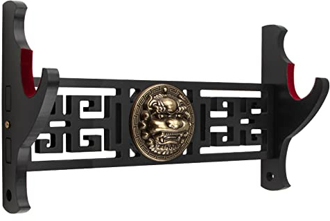 Ekkhysis Kylin Schwertständer, Schwerthaken, Katana-Schwertständer,Wandmontierter,Geeignet für eine Vielzahl von Waffen,Cosplay Schwert,Samurai,Demon Slayer Katana,Tanjirou,Waffen ständer
