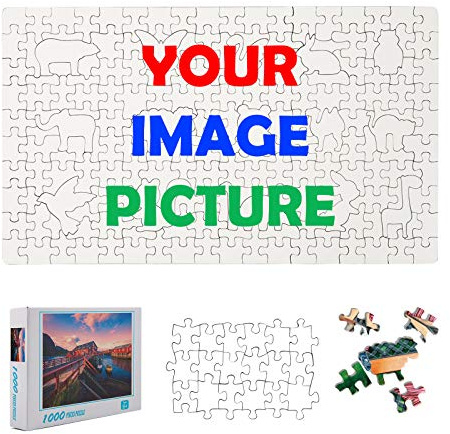 UYOWESHOP Custom Puzzle from Photo Custom Jigsaw Puzzle Unique Birthday Present Suitable for Children Family and Friends Personalized Puzzle-Multi size (Animal Unique-Cut Piece-Cardboard)