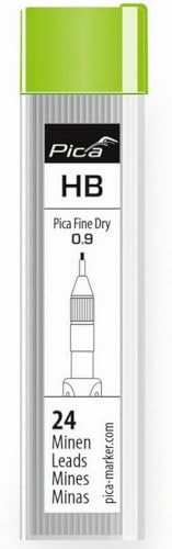 vasalat Pica Fine Dry Ersatzminen graphit 0.9mm HB, Tieflochmarker Graphitminen, Inhalt 48 Stück 7030