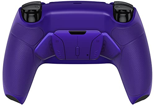 eXtremeRate Programmierbar RISE4 Remap Kit für ps5 Controller BDM-030/040/050, Remapper Board & Gummiert Grips Rücken Gehäuse/Case & Back Paddles Buttons für ps5-Galactic Purple