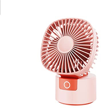 VELLOW 6-Inch Portable Desktop Fan,USB Rechargeable Quiet Air Circulator Oscillating Fans,3 Speed,for Home, Office, Travel, Camping,Outdoor */1697 (Color : Pink, Size : Base)