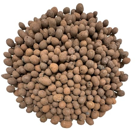 PGN Clay Pebbles for Hydroponic Growing - 20 Liters (8 Pounds) - Organic Expanded Clay Balls for Plants - PH Neutral Leca for Plants - Aquaponics and Hydroponics Supplies in a Resealable Storage Bag