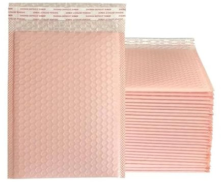 LuftpolsterumschläGe 30 Stück rosa Poly-Luftpolsterversandtaschen, gepolsterte Umschläge, mit Luftpolsterfolie gefütterte Polymailer-Beutel Versandtaschen Luftpolster(Size:15 * 20cm)