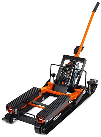 Caballete Elevador Tijera Moto Hidraulico Midlift L Negro-aranja DPLB