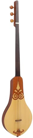 Tragbare Hackbrettgitarre mit 3 Saiten, Fichten- und Mahagoniholz ​​zum Üben und Aufführen, Ideales Musikinstrument