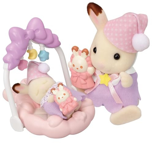 Sylvanian Families 5806 Schokoladenhasen Träumsüß Set, Spielset mit Tierfigur, Mit süßen Mäusefiguren, Spielzeug für Kinder ab 3 Jahren