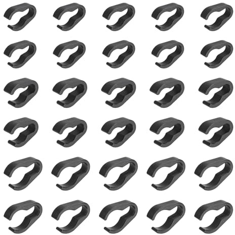 sourcing map Lot de 10 pinces à cravate universelles pour micro 15 mm, 20 mm, 25 mm
