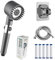 Ion Drops Handheld Showerhead With Built-in Filter, 3 Spray Modes, Strong Water Pressure(1PCS)