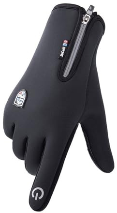 GMBAIH Personalisiertes Angelhandschuhe Fahrradhandschuhe Touchscreen Vollfinger Motorrad Skifahren Thermo