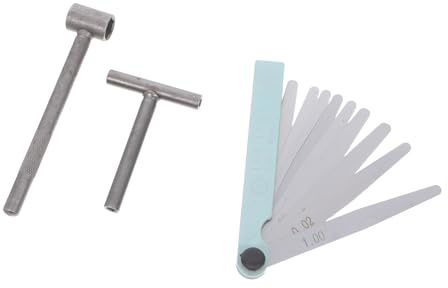 Cabilock Attrezzi per Regolazione Valvole con Chiave Spessimetro per Misurazione Precisa Compatibile con Vari Modelli Portatile e per Manutenzione Efficiente Motori Motocicli