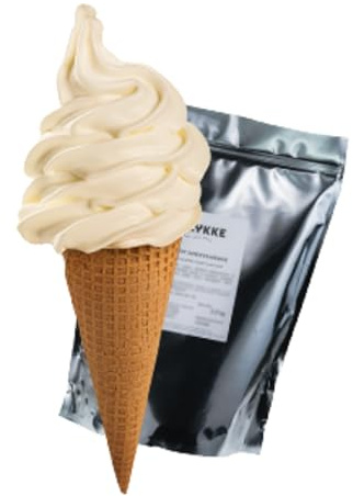 Softeispulver Sahnegeschmack 2,5kg | 7-9 Liter fertige Mischung | Eis Pulver für Softeismaschine - cremiges Softeis für Zuhause & Gastronomie - Eispulver mit Sahnegeschmack